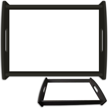 Plateau Repas Noir Personnalis�