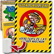 cadeau personnalis� Affiche Humoristique Personnalis�e