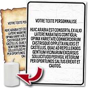 cadeau personnalis� Affiche Humoristique Texte