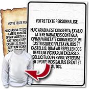 cadeau personnalis� Affiche Humoristique Texte