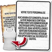 cadeau personnalis� Affiche Humoristique Texte