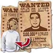 cadeau personnalis� Affiche Wanted Personnalis�e