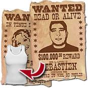 cadeau personnalis� Affiche Wanted Personnalis�e