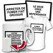 cadeau personnalis� Avertissement de Paquet de Cigarettes Humoristique