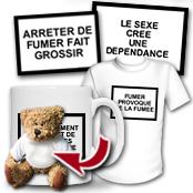 cadeau personnalis� Avertissement de Paquet de Cigarettes Humoristique