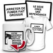 cadeau personnalis� Avertissement de Paquet de Cigarettes Humoristique