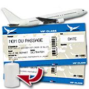 cadeau personnalis� Billet d'avion personnalis�
