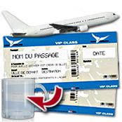 cadeau personnalis� Billet d'avion personnalis�