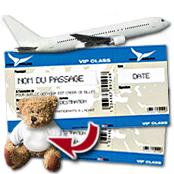 cadeau personnalis� Billet d'avion personnalis�