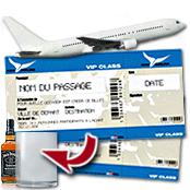 cadeau personnalis� Billet d'avion personnalis�