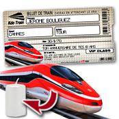 cadeau personnalis� Billet de Train personnalis�