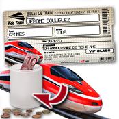 cadeau personnalis� Billet de Train personnalis�