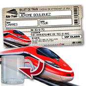 cadeau personnalis� Billet de Train personnalis�