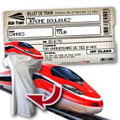 cadeau personnalis� Billet de Train personnalis�