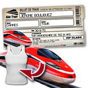 cadeau personnalis� Billet de Train personnalis�
