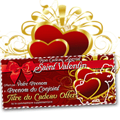 cadeau personnalis� Bon Cadeau Special Saint Valentin