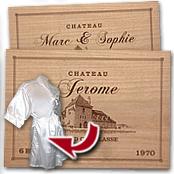 cadeau personnalis� Couvercle de Caisse de Vin Personnalis�