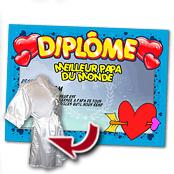 cadeau personnalis� Diplome F�te des P�res