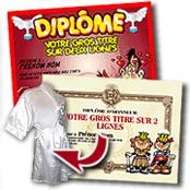 cadeau personnalis� Diplome Humoristique Personnalis�