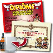cadeau personnalis� Diplome Humoristique Personnalis�