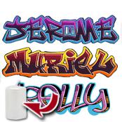 cadeau personnalis� Graffiti Pr�nom Personnalis�