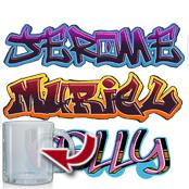 cadeau personnalis� Graffiti Pr�nom Personnalis�