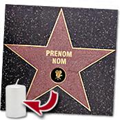 cadeau personnalis� Votre �toile personnalis� sur Hollywood Boulevard