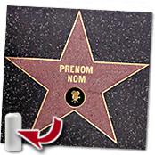 cadeau personnalis� Votre �toile personnalis� sur Hollywood Boulevard