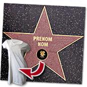 cadeau personnalis� Votre �toile personnalis� sur Hollywood Boulevard