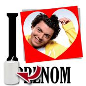 cadeau personnalis� I Love avec Photo