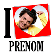 cadeau personnalis� I Love avec Photo