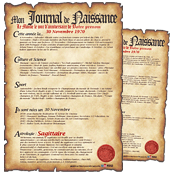 Journal de Naissance Personnalis�