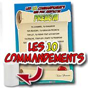 cadeau personnalis� Les 10 Commandements personnalis�s