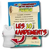 cadeau personnalis� Les 10 Commandements personnalis�s