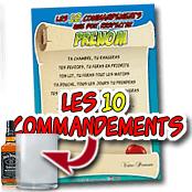 cadeau personnalis� Les 10 Commandements personnalis�s