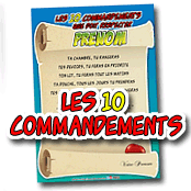 cadeau personnalis� Les 10 Commandements personnalis�s