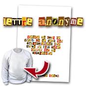 cadeau personnalis� Lettre Anonyme Personnalis�e