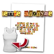 cadeau personnalis� Lettre Anonyme Personnalis�e