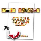 cadeau personnalis� Lettre Anonyme Personnalis�e