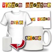 cadeau personnalis� Prenom Anonyme