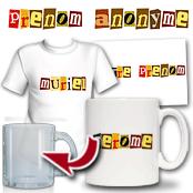 cadeau personnalis� Prenom Anonyme