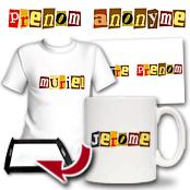cadeau personnalis� Prenom Anonyme