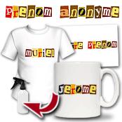 cadeau personnalis� Prenom Anonyme