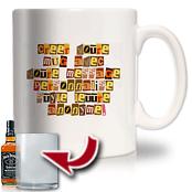 cadeau personnalis� Mug Message Anonyme