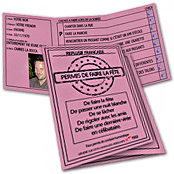 Permis de conduire humoristique