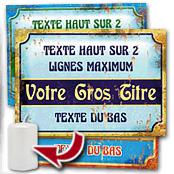 cadeau personnalis� Plaque Style Retro