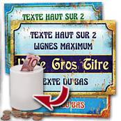 cadeau personnalis� Plaque Style Retro