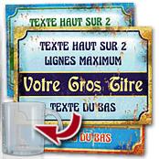 cadeau personnalis� Plaque Style Retro