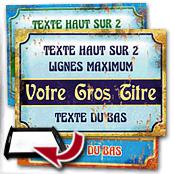 cadeau personnalis� Plaque Style Retro