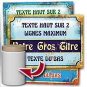 cadeau personnalis� Plaque Style Retro